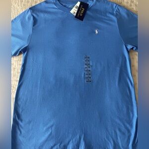 Kids Ralph Lauren Cotton Jersey T-Shirt New England Blue and Pink color Size XL